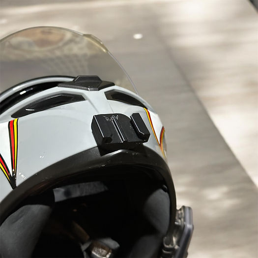 AGV K3SV helmet chin mount installed for GoPro POV motovlogging camera setup by Moto Vibe India