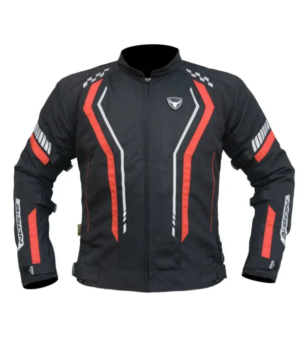 Bison ProGear AIR PRO CE Level 2 riding jacket black red
