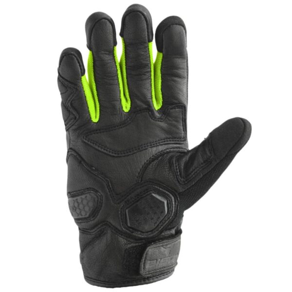 Bison ProGear Air Pro riding gloves black hi viz
