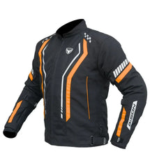 Bison ProGear AIR PRO CE Level 2 riding jacket black orange
