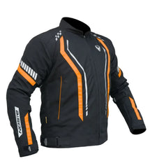Bison ProGear AIR PRO CE Level 2 riding jacket black orange
