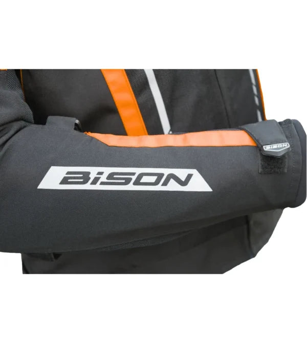 Bison ProGear AIR PRO CE Level 2 riding jacket black orange
