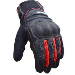 Bison ProGear Air Pro black red riding gloves

