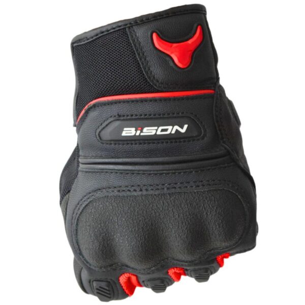 Bison ProGear Air Pro black red riding gloves
