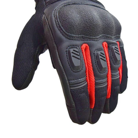 Bison ProGear Air Pro black red riding gloves
