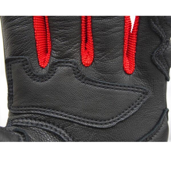 Bison ProGear Air Pro black red riding gloves
