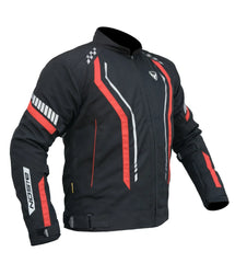 Bison ProGear AIR PRO CE Level 2 riding jacket black red
