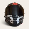 Alpinestars Supertech R-10 SR-10 helmet chin mount installed for GoPro POV motovlogging camera setup by Moto Vibe India with strong 3M adhesive mount
