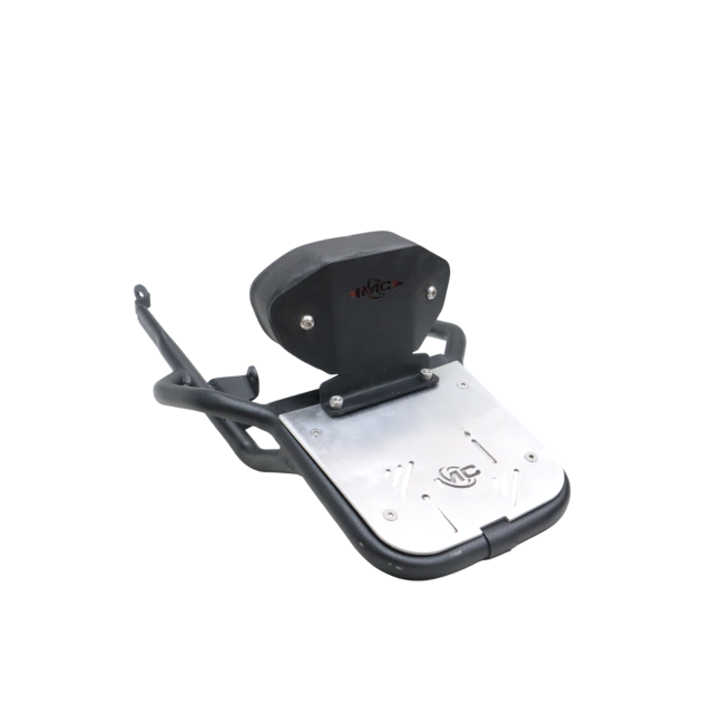 MotoCare pipe carrier with aluminium plate and backrest for Honda CB350
