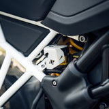 Legundary Casque Aluminium Rear Oil Cap Silver for TVS Apache RTX 300