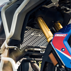 Legundary Vector Aluminium Radiator Grill Silver for TVS Apache RTX 300