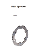 TVS Apache RTR 160 2V NORC F383 Chain Sprocket Kit R428NORC 124L 13T Front 44T Rear Sprocket
