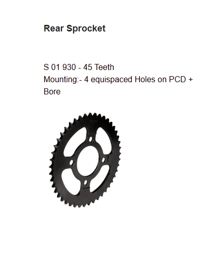 Rolon Brass Chain and Sprocket Kit for TVS Apache RTR 160 4V BS4 13T 45T