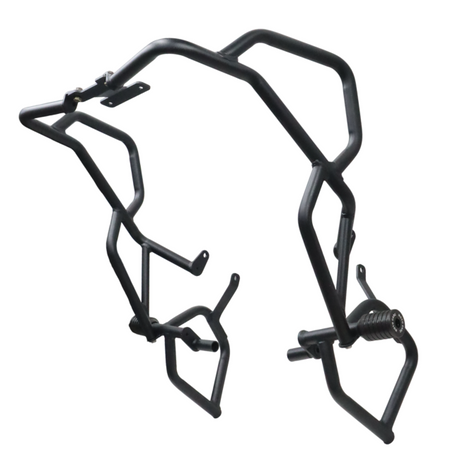 MotoCare Upper Lower Crash Guard for TVS Apache RTX 300 Black Engine Protection