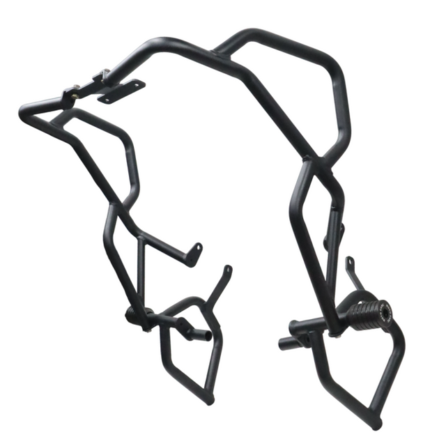 MotoCare Upper Lower Crash Guard for TVS Apache RTX 300 Black Engine Protection