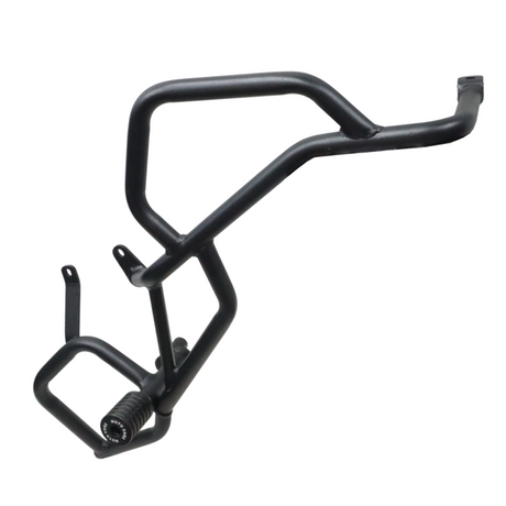 MotoCare Upper Lower Crash Guard for TVS Apache RTX 300 Black Engine Protection