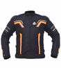 Bison ProGear Avatar V2 riding jacket black hi viz orange 1
