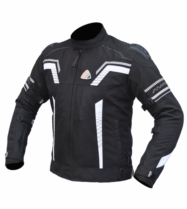 Bison ProGear Avatar V2 riding jacket black white 4