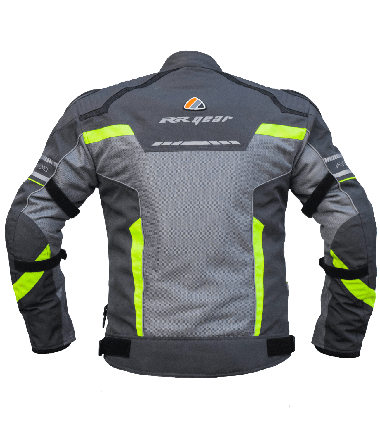 Bison ProGear Avatar V2 riding jacket grey hi viz green
