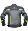 Bison ProGear Avatar V2 riding jacket grey hi viz green
