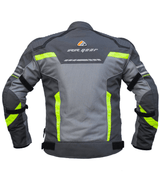 Bison ProGear Avatar V2 riding jacket grey hi viz green
