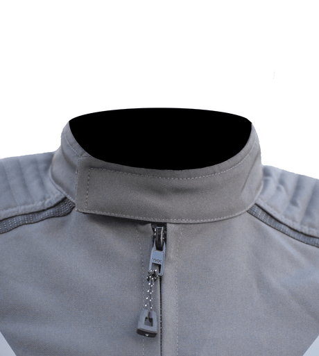 Bison ProGear Avatar V2 riding jacket grey hi viz green

