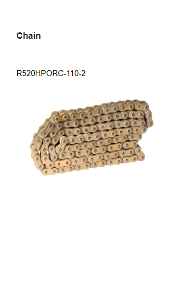 Brass Chain and Sprocket Kit 14T 36T 110L for Bajaj Avenger 220 Street Cruise HPORC F399 NF