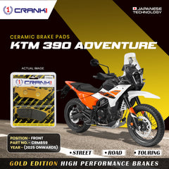 CRANK1 CRM859 ceramic front brake pads for KTM 390 Adventure 2025