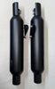 AEW TE203 performance exhaust for Royal Enfield Shotgun 650 heat resistant black stainless steel slip-on silencer with deep rumble sound and removable DB killer