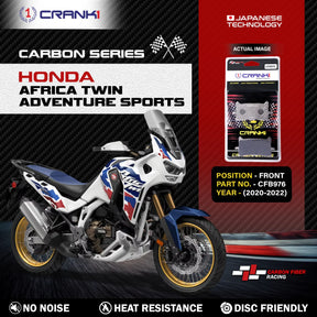 CRANK1 Carbon Brake Pads CFB976 Front for Honda Africa Twin Adventure Sports (2020-2022)