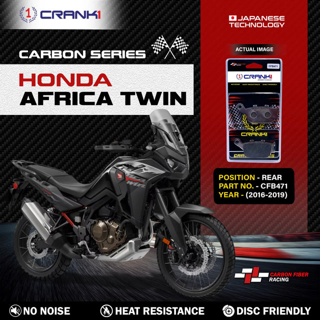 CRANK1 CFB471 Carbon Brake Pads for Honda Africa Twin Rear