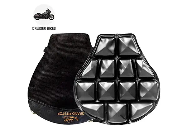 Air Comfy Seat Cushion for Motorcycle Long Rides (Cruiser without Pump)