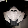 Airoh Commander 1 helmet chin mount installed for GoPro POV motovlogging camera setup by Moto Vibe India with strong 3M adhesive mount