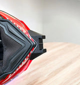 Airoh Commander 2 helmet chin mount installed for GoPro POV motovlogging camera setup by Moto Vibe India with strong 3M adhesive mount