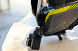Airoh Spark Rise helmet chin mount installed for GoPro POV motovlogging camera setup by Moto Vibe India with strong 3M adhesive mount