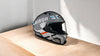 Airoh Valor helmet chin mount installed for GoPro POV motovlogging camera setup by Moto Vibe India with strong 3M adhesive mount