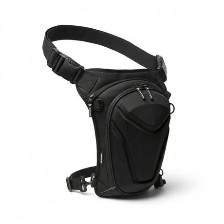 66BHP x Vantora ARC 4-in-1 Thigh Bag Black Riding Leg Bag for Motorcycle Touring
