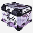 LGP 45L aluminium motorcycle top box white graphics with backrest

