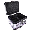 LGP 45L aluminium motorcycle top box white graphics with backrest

