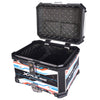 LGP 45L X-Pulse graphic aluminium motorcycle top box with backrest

