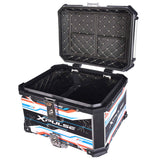 LGP 45L X-Pulse graphic aluminium motorcycle top box with backrest

