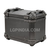 LGP 45L Type X Green aluminum motorcycle top box with backrest

