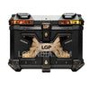 LGP 45L Type X Gold aluminum motorcycle top box with backrest

