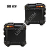 LGP 45L Type X Gold aluminum motorcycle top box with backrest


