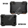 LGP 45L Type X Gold aluminum motorcycle top box with backrest

