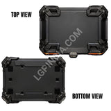 LGP 45L Type X Gold aluminum motorcycle top box with backrest

