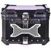 LGP 45L Type X black aluminum motorcycle top box with backrest

