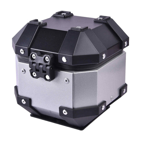 LGP 5L aluminum motorcycle top box black silver

