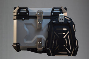 Moto Vanguard 55L silver aluminum motorcycle top box