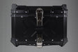 Moto Vanguard 55 liter aluminum motorcycle top box front view